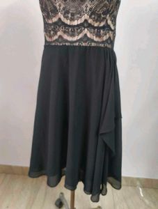Elegant Black Lace Party Dress