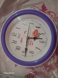 Cute Wall Clock In Blue Colour