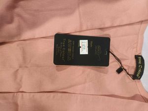 Chic Peach High-Waist Trousers