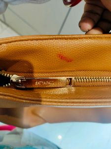 Tan Leather Shoulder Bag Minor Flaw