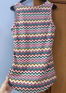 Golddigga Chevron Print Tank Top