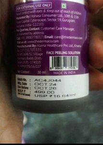 The Derma Co Face Peeling Solution