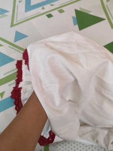 Embroidered White Dress