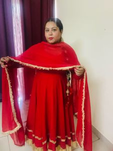 Red Anarkali Suit