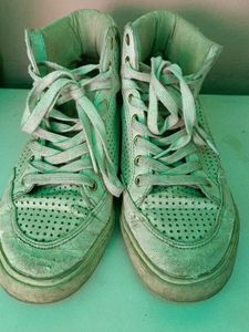 Stylish Check White Sneaker Shoes - North Star