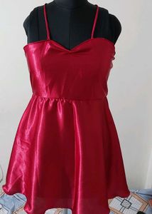 Red Satin Frock