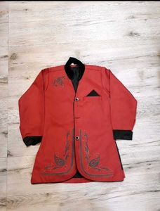 RED SHERWANI FOR Kids (Boy)