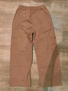 Brown Wide Leg Cargo Pants