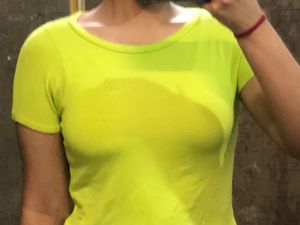 ZARA Neon Green Crop Top