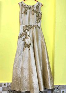Elegant Ethnic Embroidery Gown