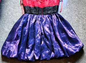 RED GORGEOUS BALLOON PROM DRESS