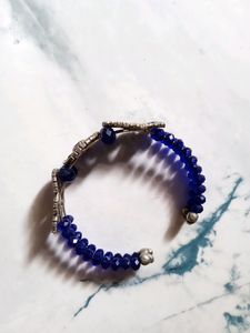 Blue Breaded Bracelet