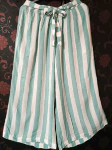 Women's Cotton Striped Palazzo-Free Size, Fits M-L