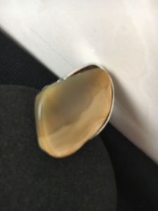 Statement natural agate Ring