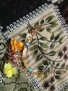 Floral Charm Bracelet