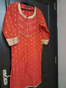 Trisha By Pantaloons: Festive Silk Kurta