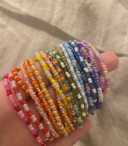 Daisy Beaded Rings - Set of 5