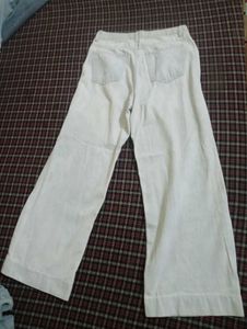 White Wide Leg Pants