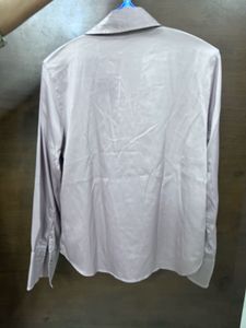 Elegant Lavender Satin Blouse