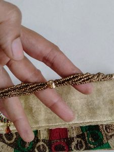 Perfect Condition Ethnic Velvet Clutch No Defect N