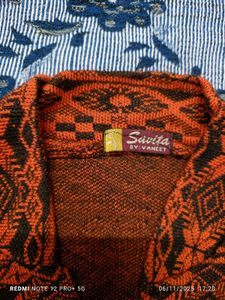 Patterned Knit warm Dress for winter