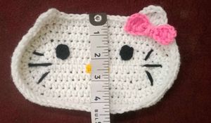 Hello Kitty Crochet glasses case