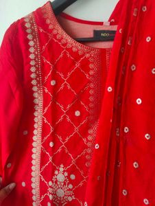Don&#39;t Miss The Deal Bright Red Suit Set