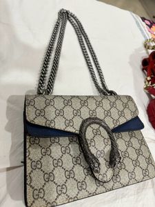 Very Good Quality Gucci Copy Bag Crome Finish