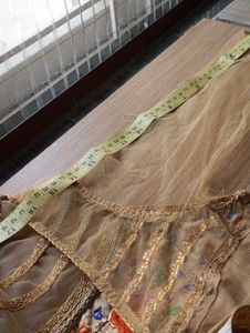 Neck Design Gold Blouse