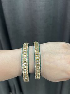 Green &amp; Gold Bangle Set
