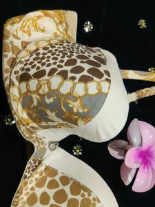 Patterned Push-Up Bra