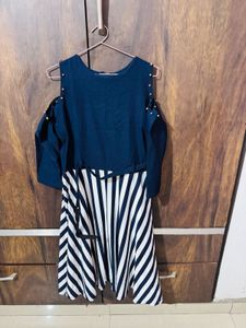 Dress For Girls Navy Blue