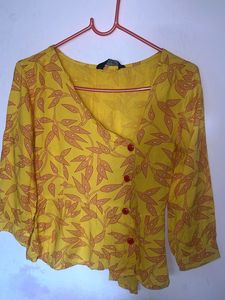 Yellow Floral Top