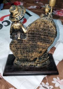 Vintage Boy and Girl Sculpture