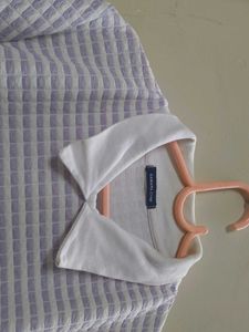 Textured Polo Top - Casual Chic