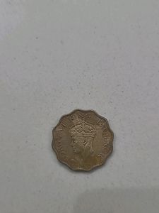 RareBritish India  George Vl 1945 , Nickel  Brass