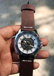 Fossil Automatic Watch | Brown Leather
