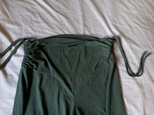 Olive Green Wide Leg Pants