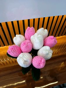Pack Of 10 Crochet Tulips 🌷