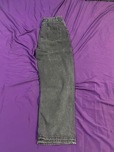 Charcoal Wide Leg Jeans