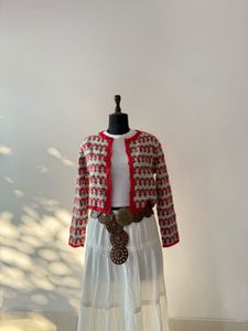 Floral Knit Cardigan