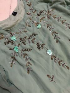 Embroidered Mint Suit