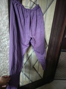 Elegant Purple Kurta with bottom