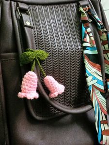 Crochet Bell Flower Keychain 🌷