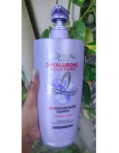 L'Oreal Paris Moisture Filling Shampoo, With Hyaluronic Acid, For Dry & Dehydrated Hair, Adds Shine & Bounce, Hyaluron Moisture 72H, 1L, Haircare,1Liter, Trending,freeupofficial