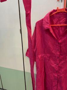 Pink Shirt Dress