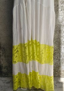 14K. CREME LONG GOWN