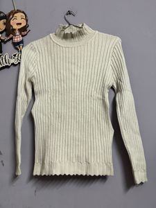 Ribbed Mock Neck Top