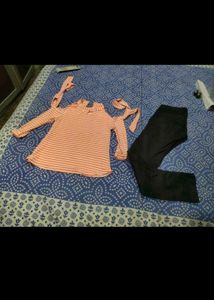 Kids Girls Top And Pants Set
