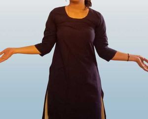 Dark Blue Cotton Kurti